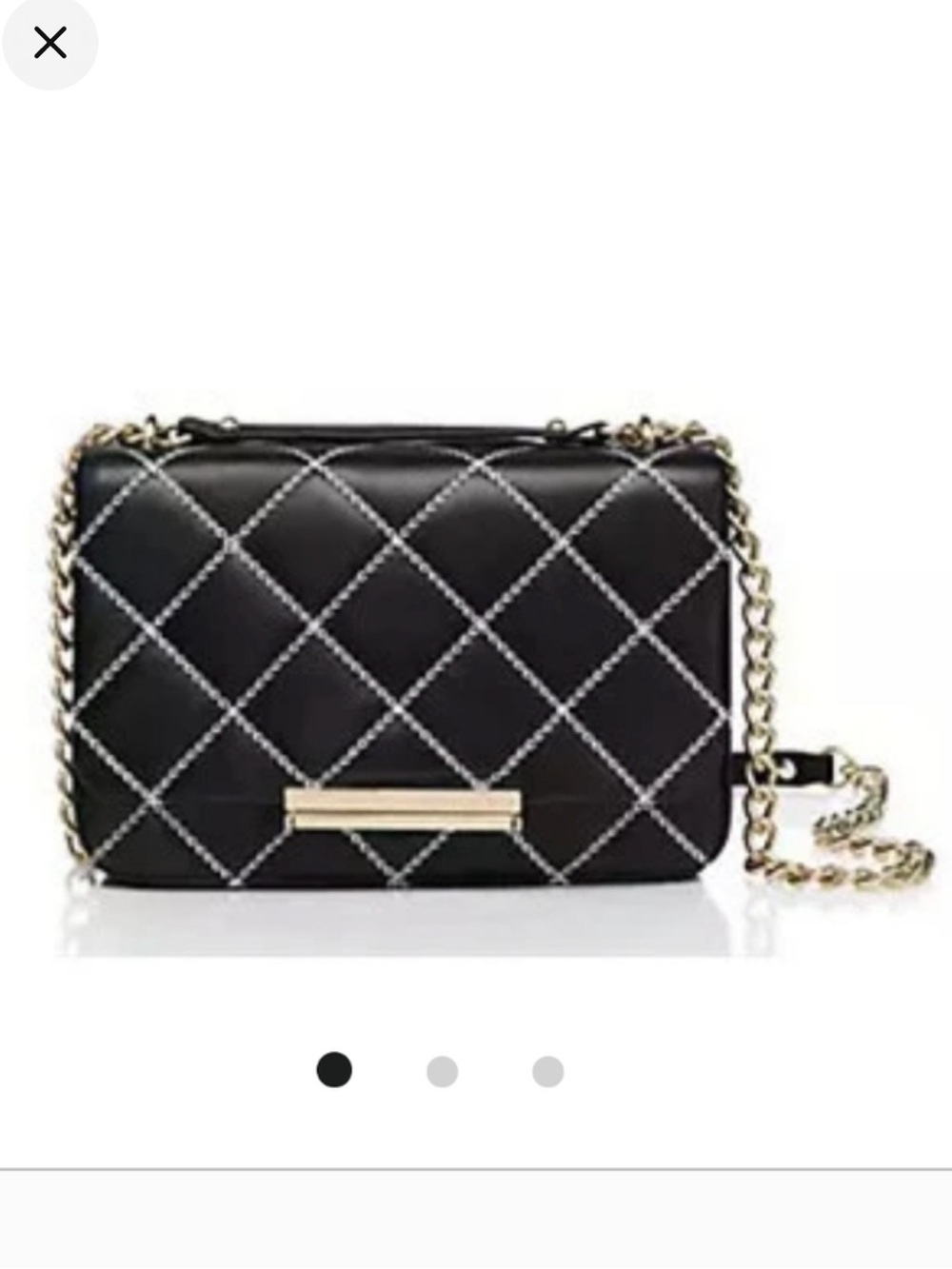 Kate Spade Emerson Place Lawren black quilted crossbody bag NWOT